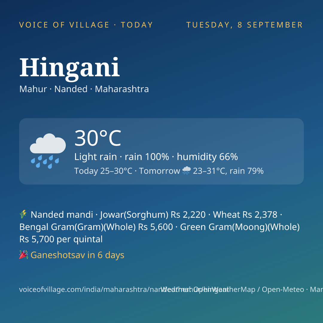 Hingani today