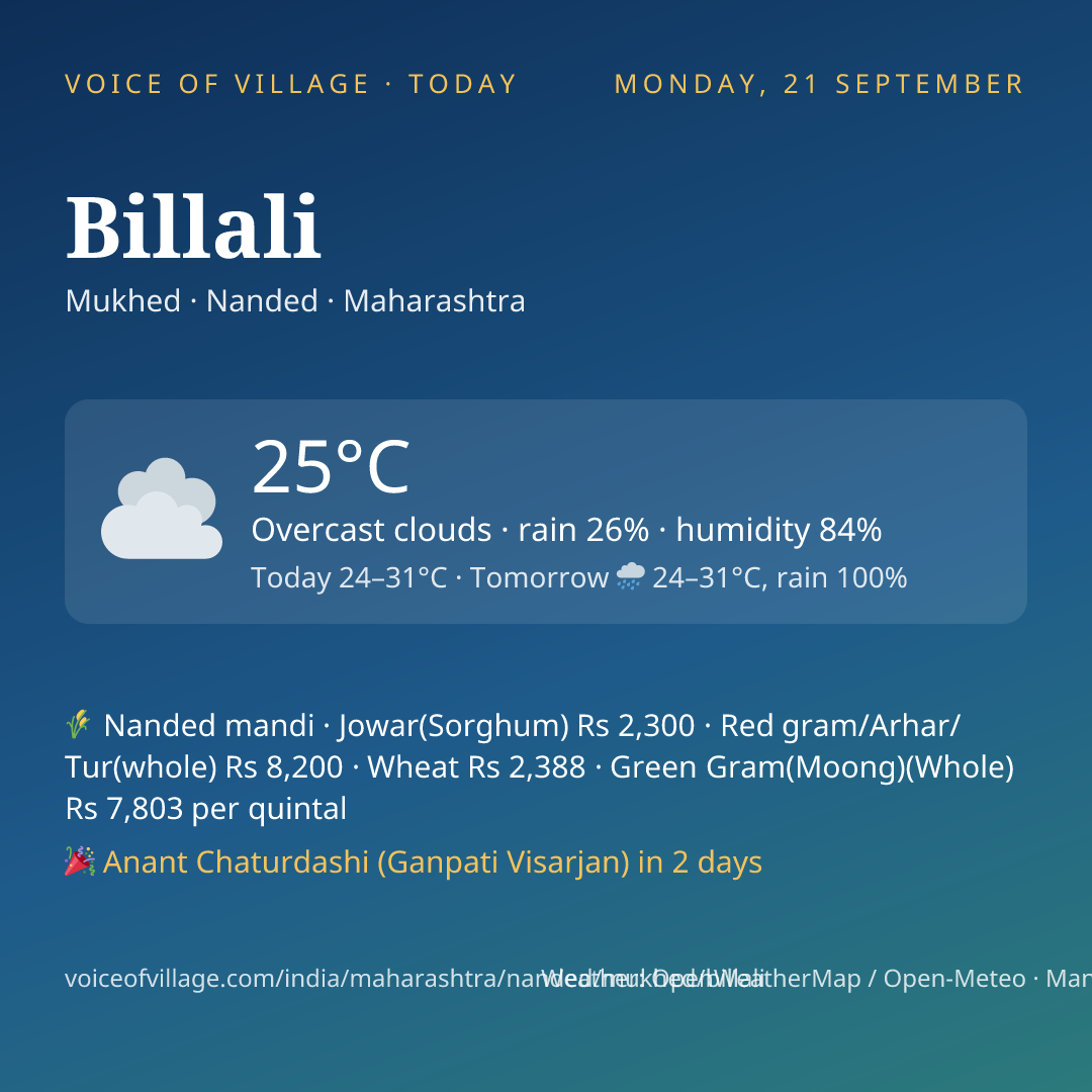 Billali today