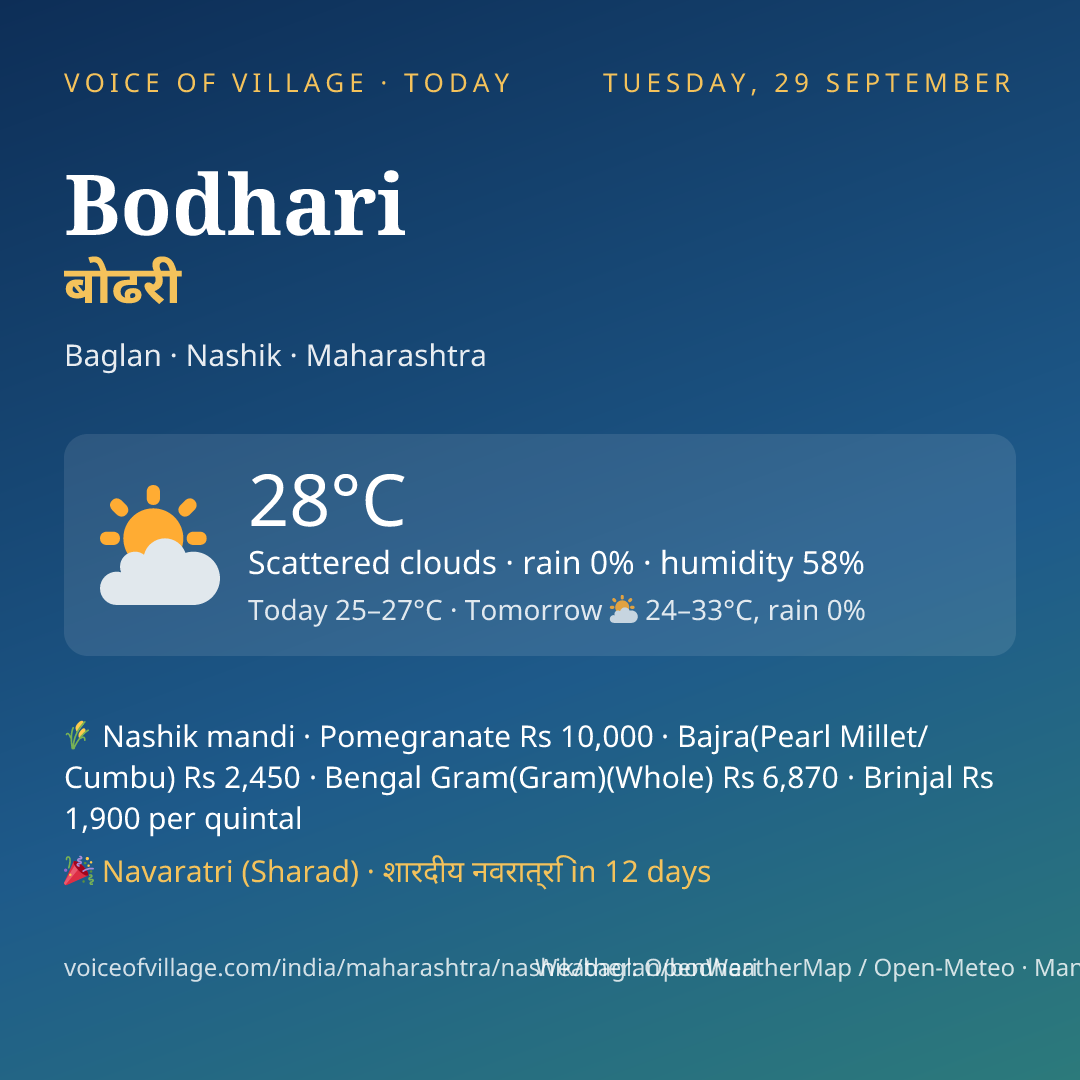 Bodhari today
