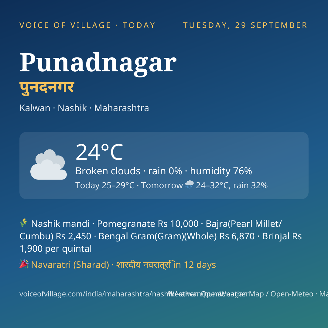 Punadnagar today