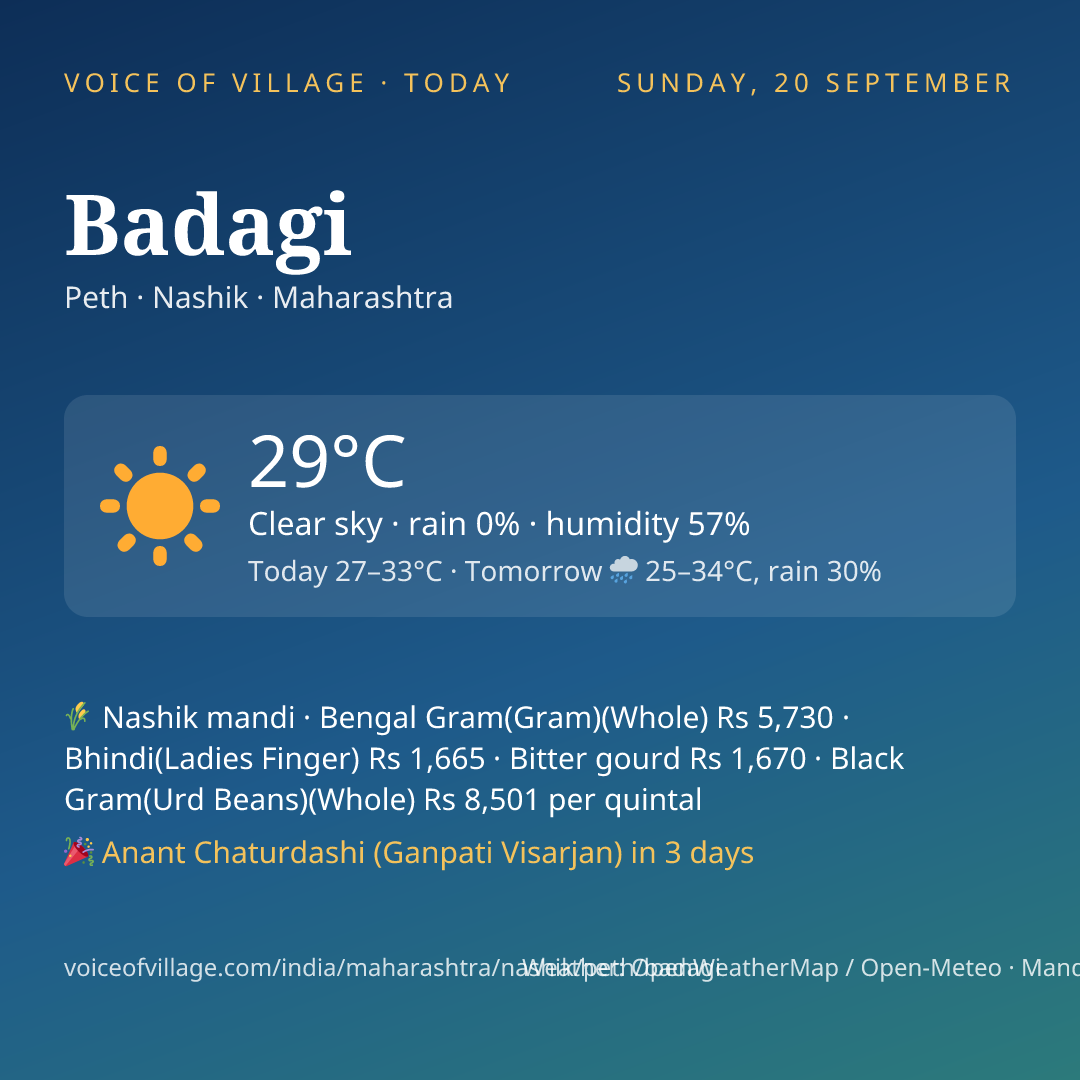Badagi today