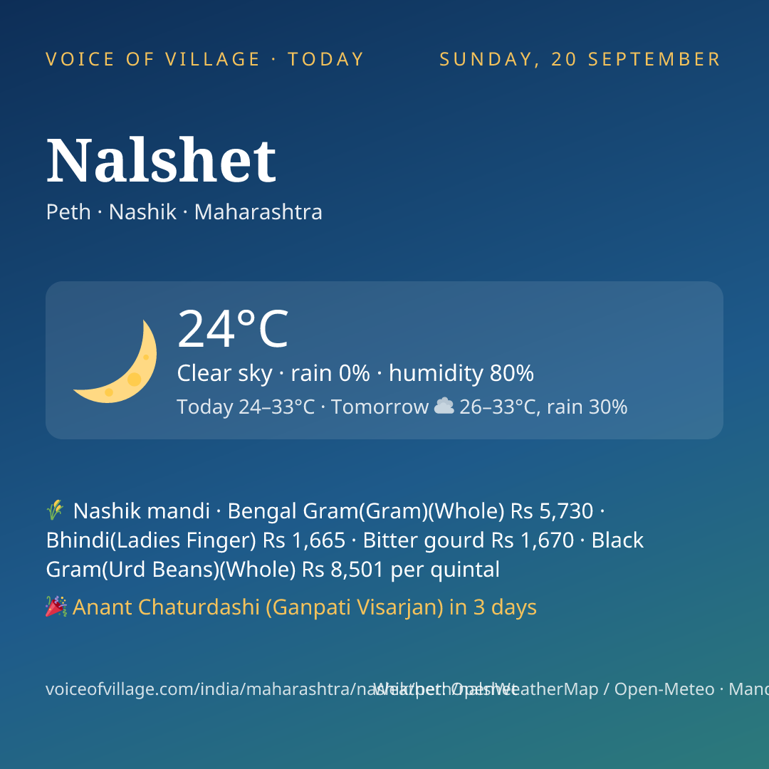 Nalshet today