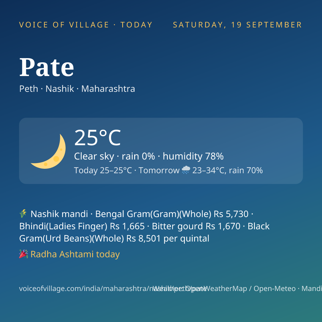 Pate today