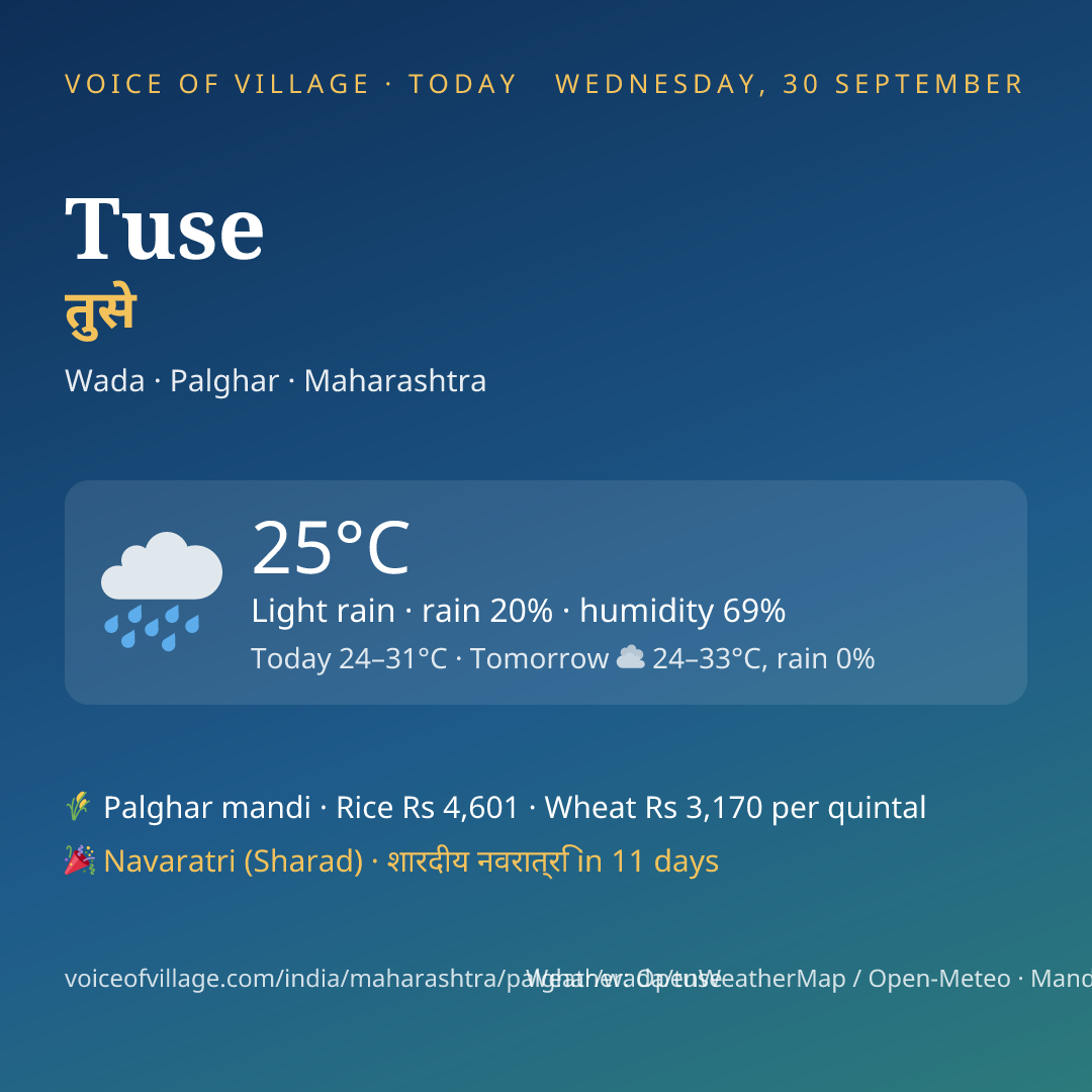 Tuse today