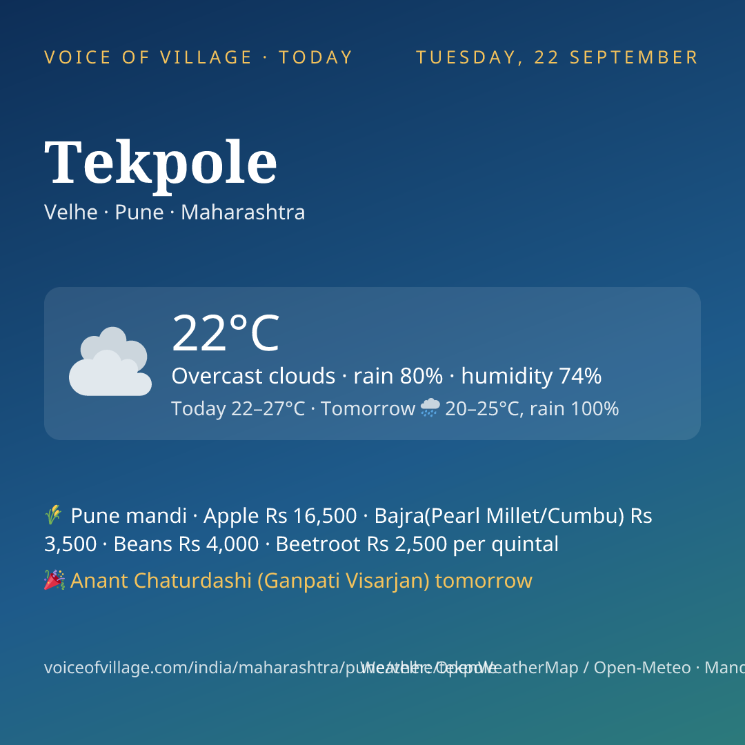 Tekpole today