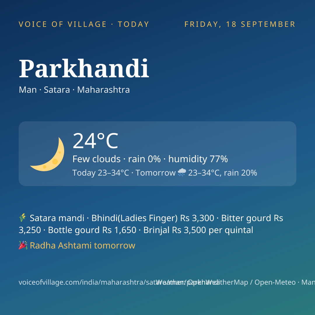 Parkhandi today