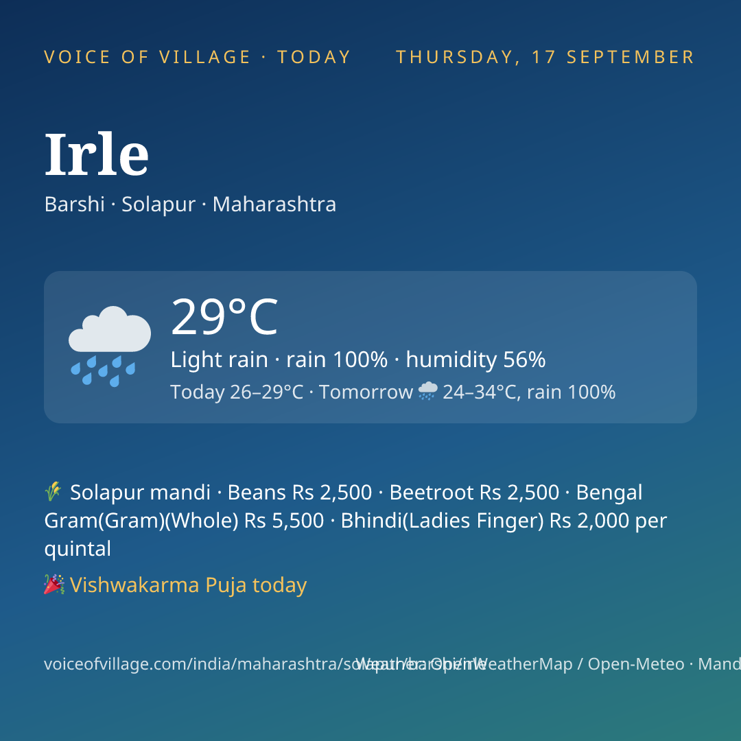 Irle today
