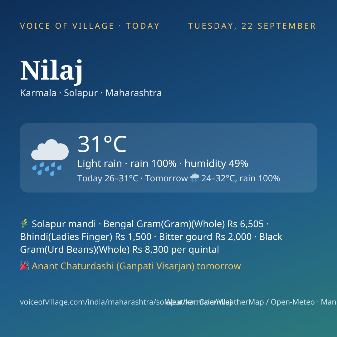 Nilaj today