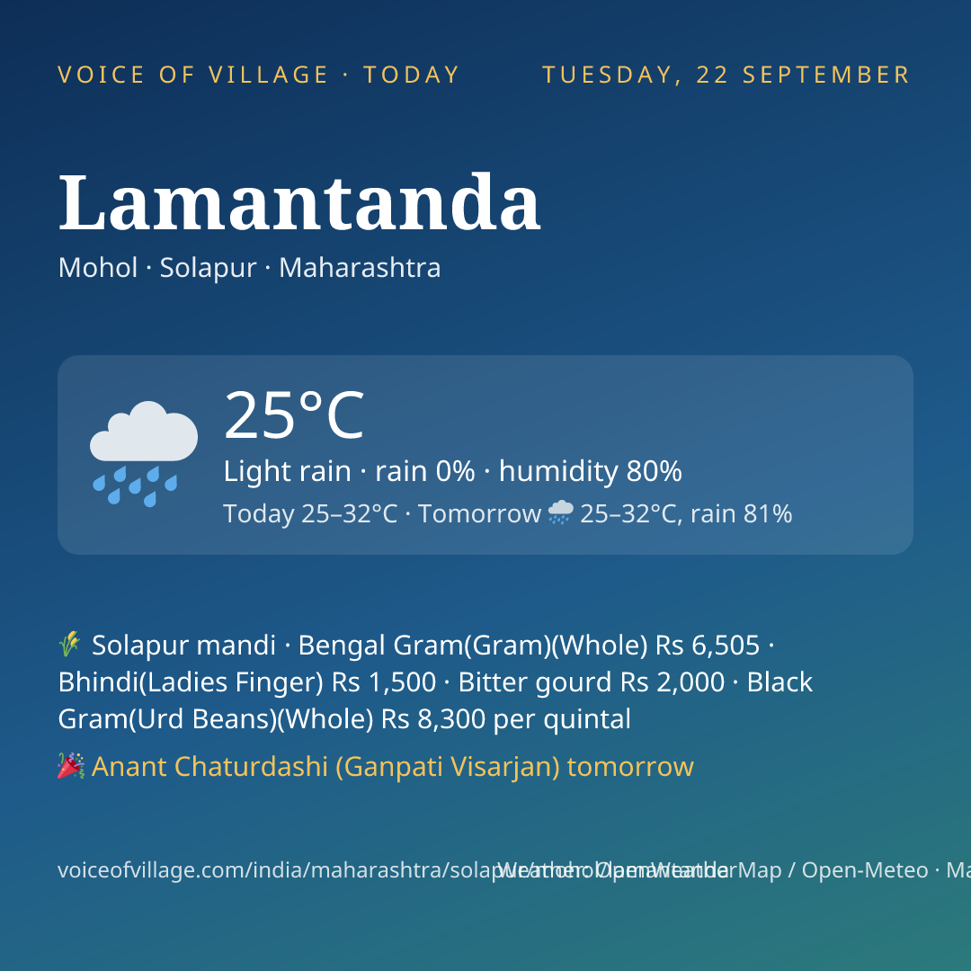 Lamantanda today