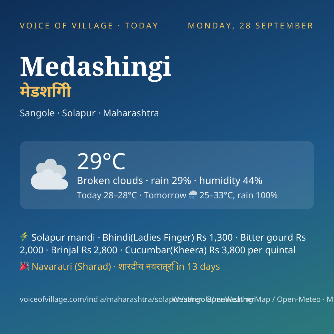 Medashingi today