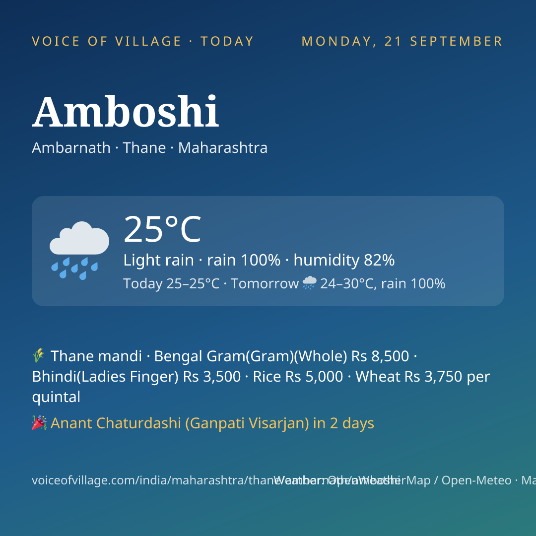 Amboshi today