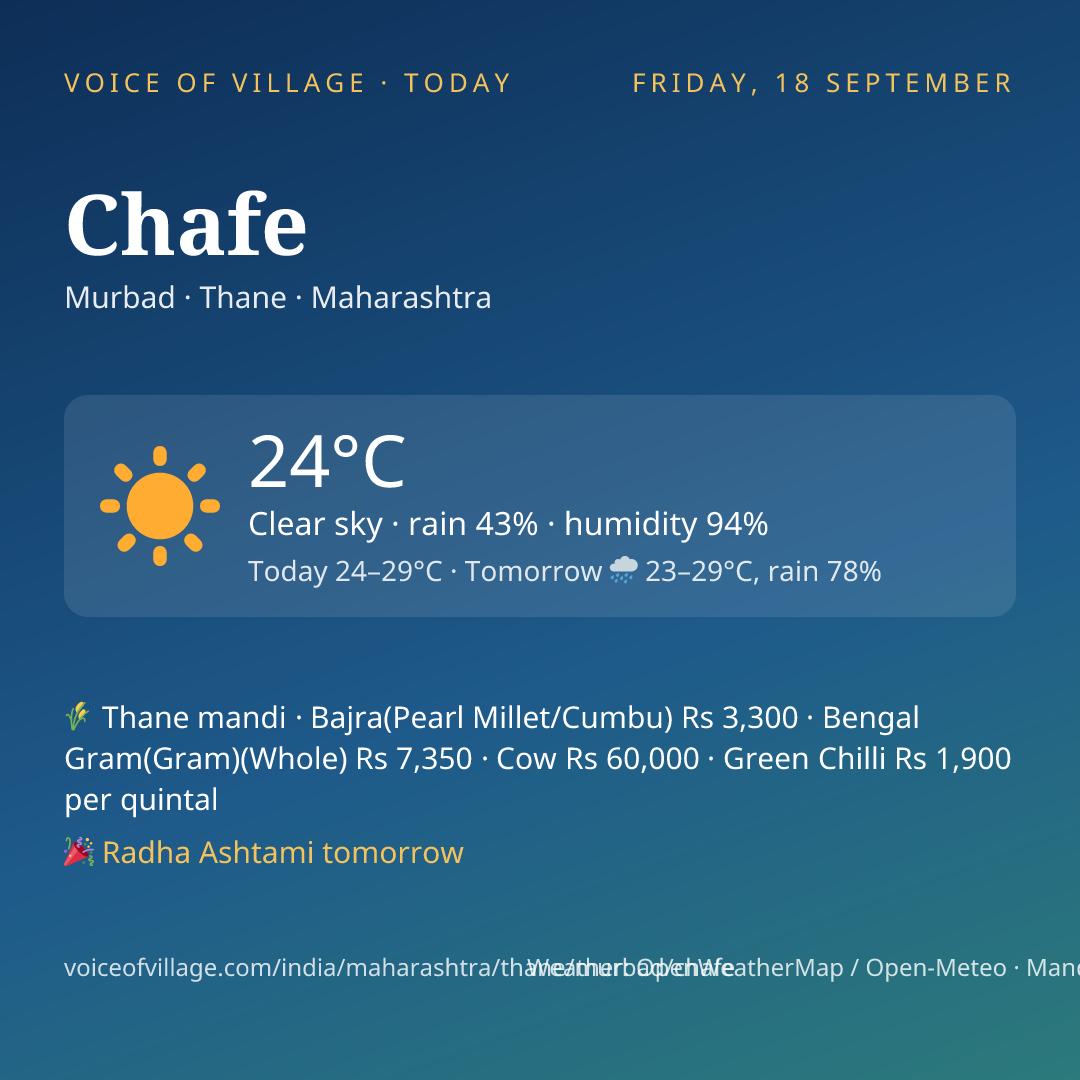 Chafe today