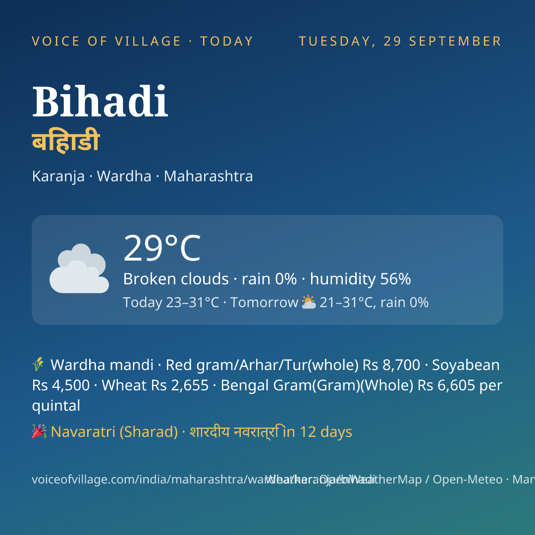 Bihadi today