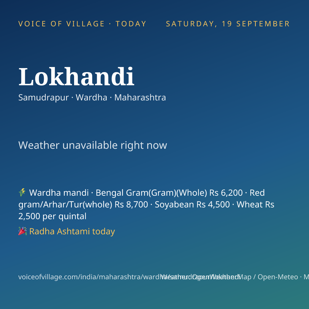 Lokhandi today