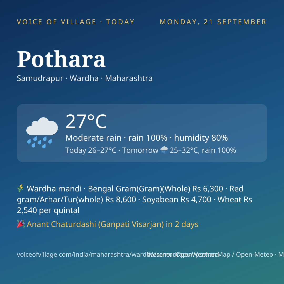 Pothara today