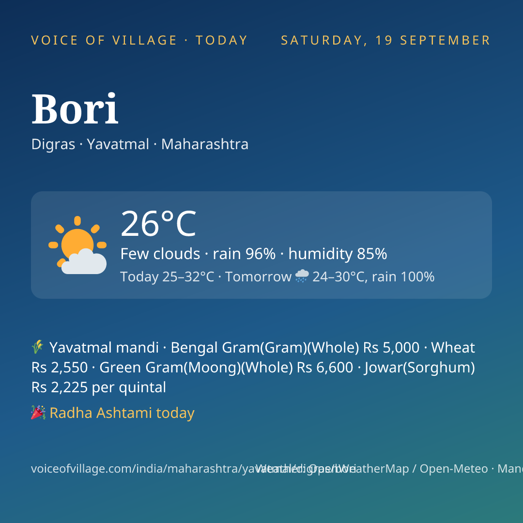 Bori today