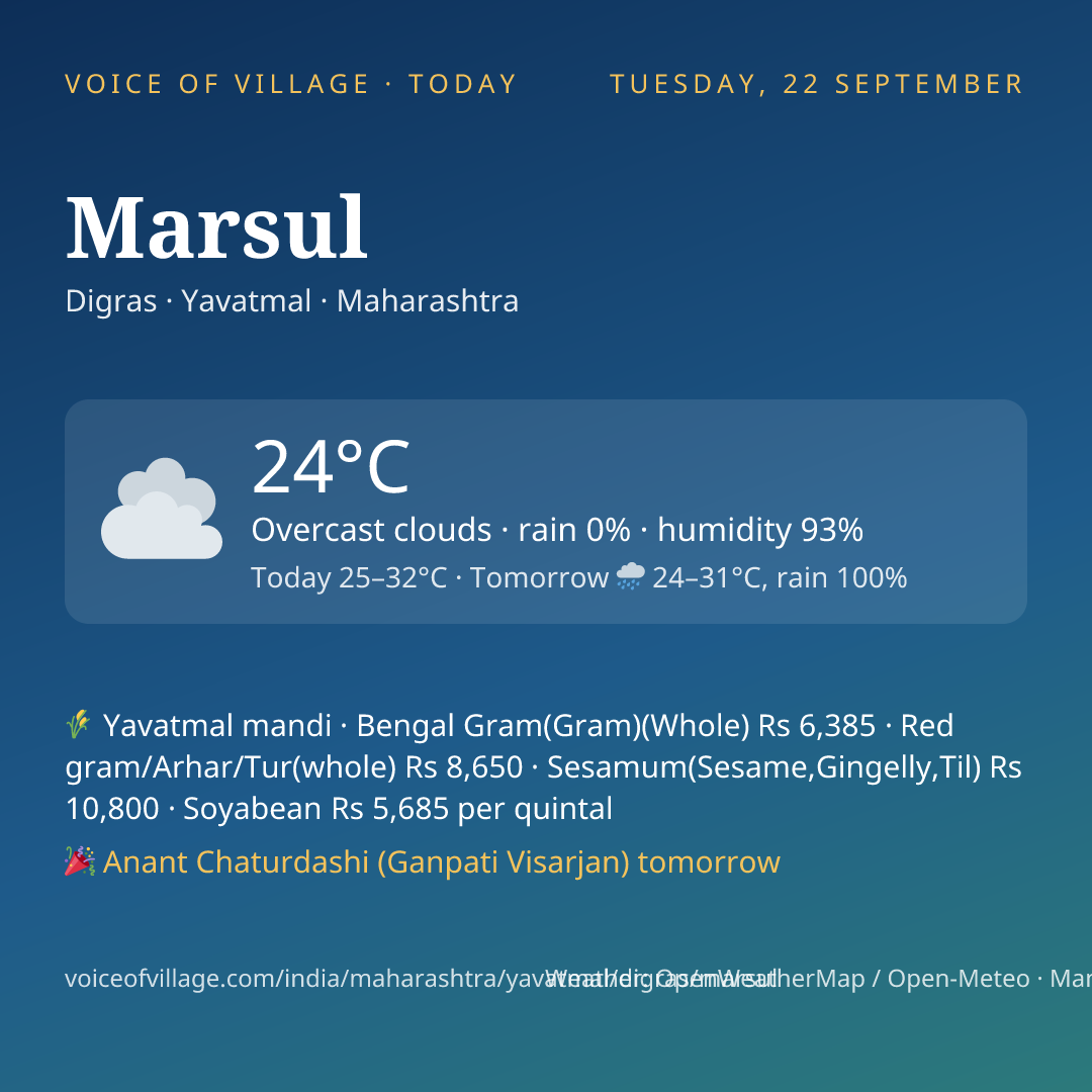 Marsul today