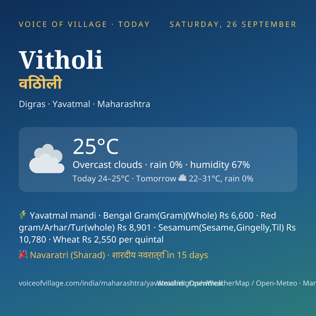Vitholi today
