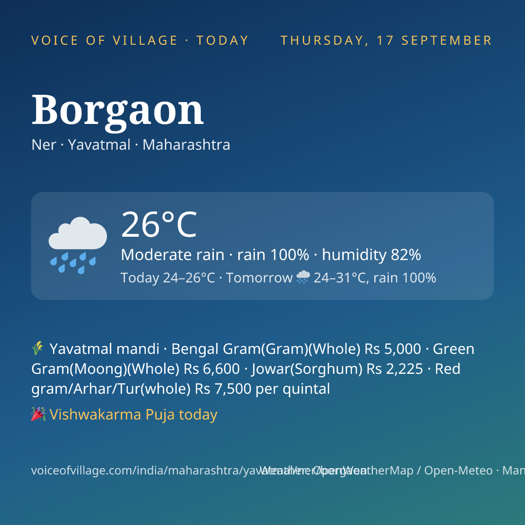 Borgaon today