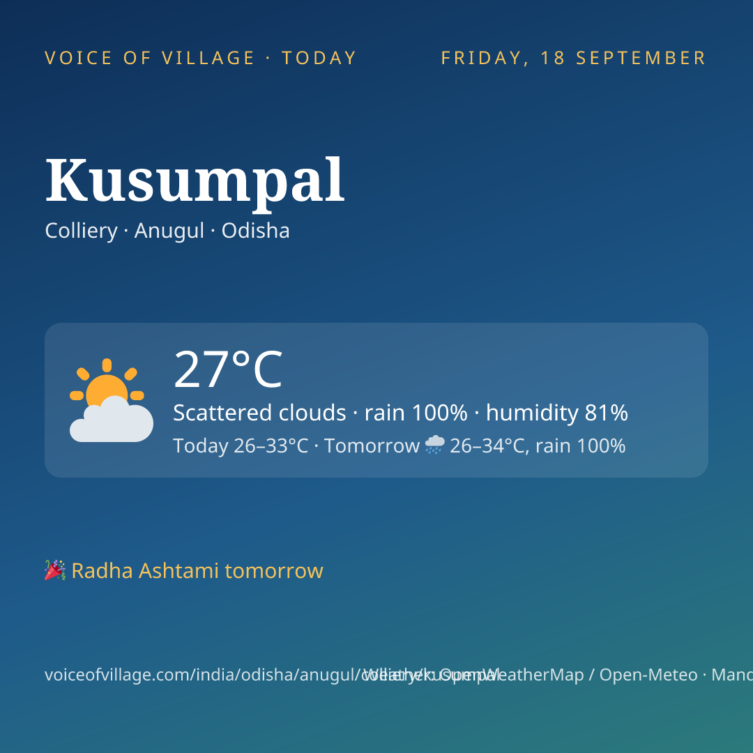 Kusumpal today