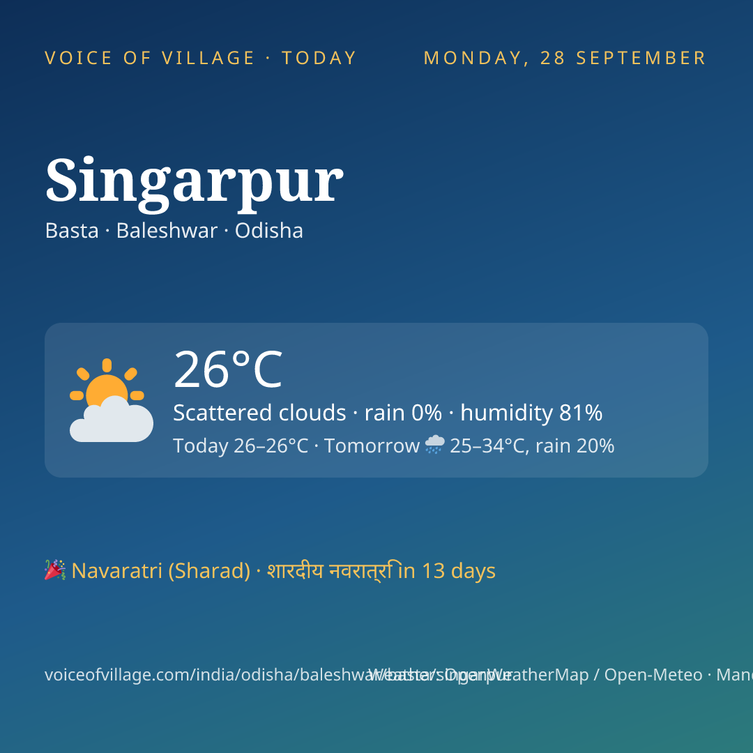 Singarpur today