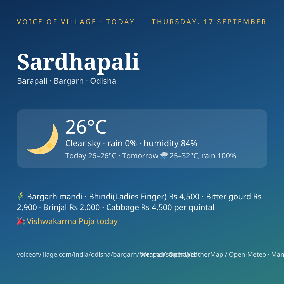 Sardhapali today