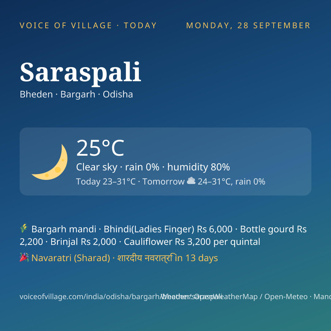Saraspali today