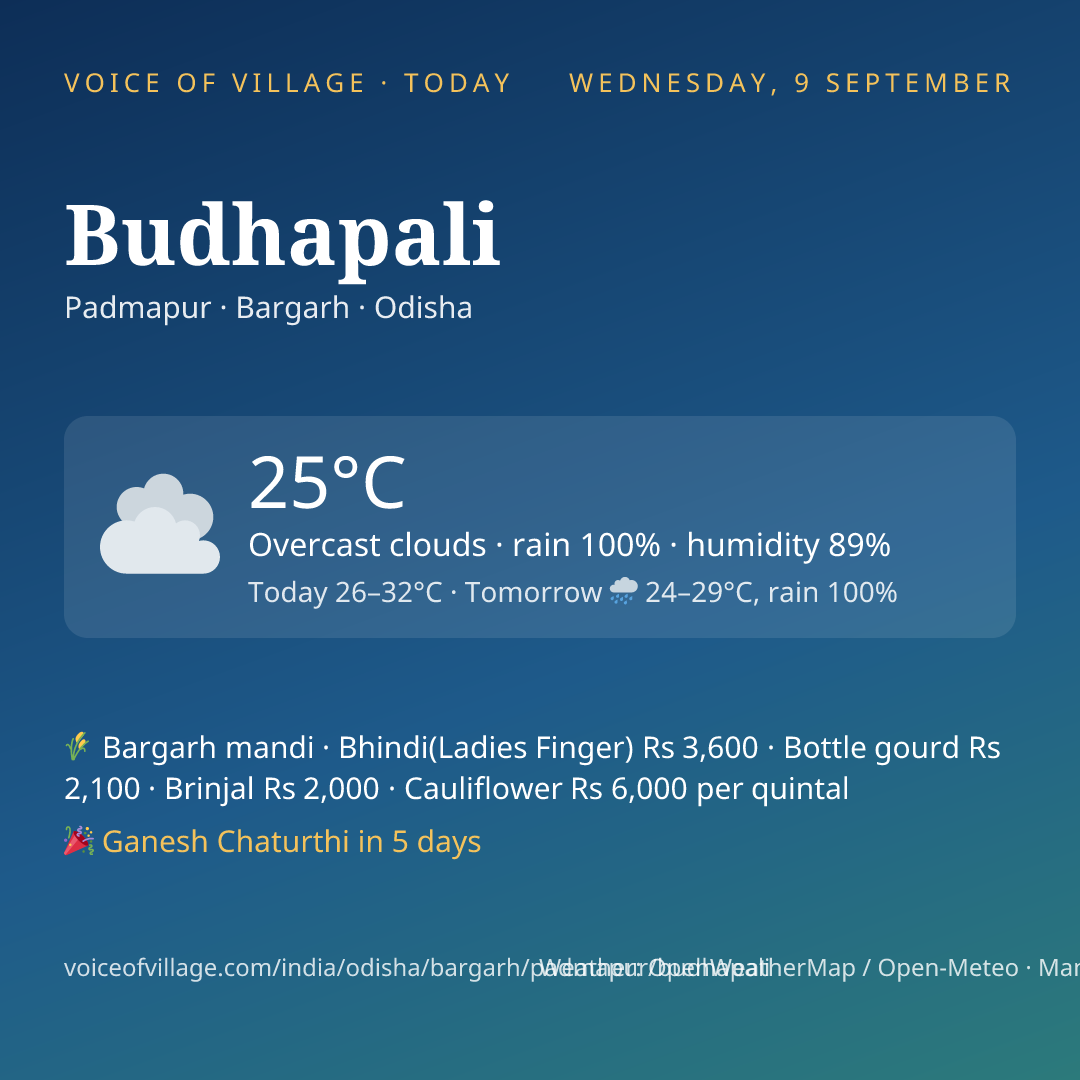 Budhapali today