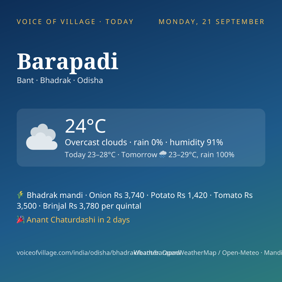 Barapadi today