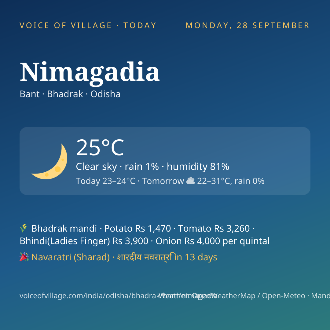 Nimagadia today