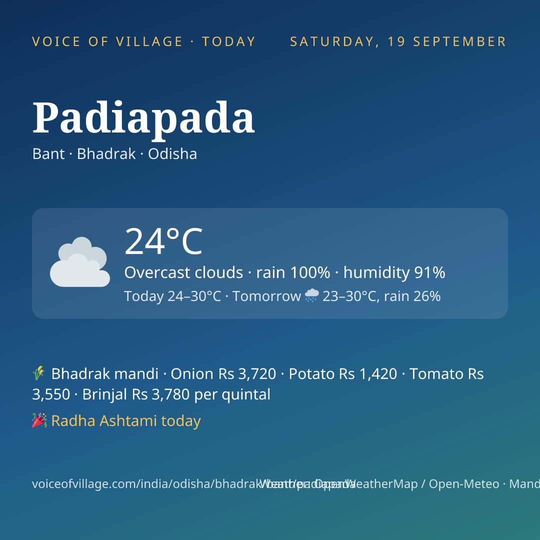 Padiapada today