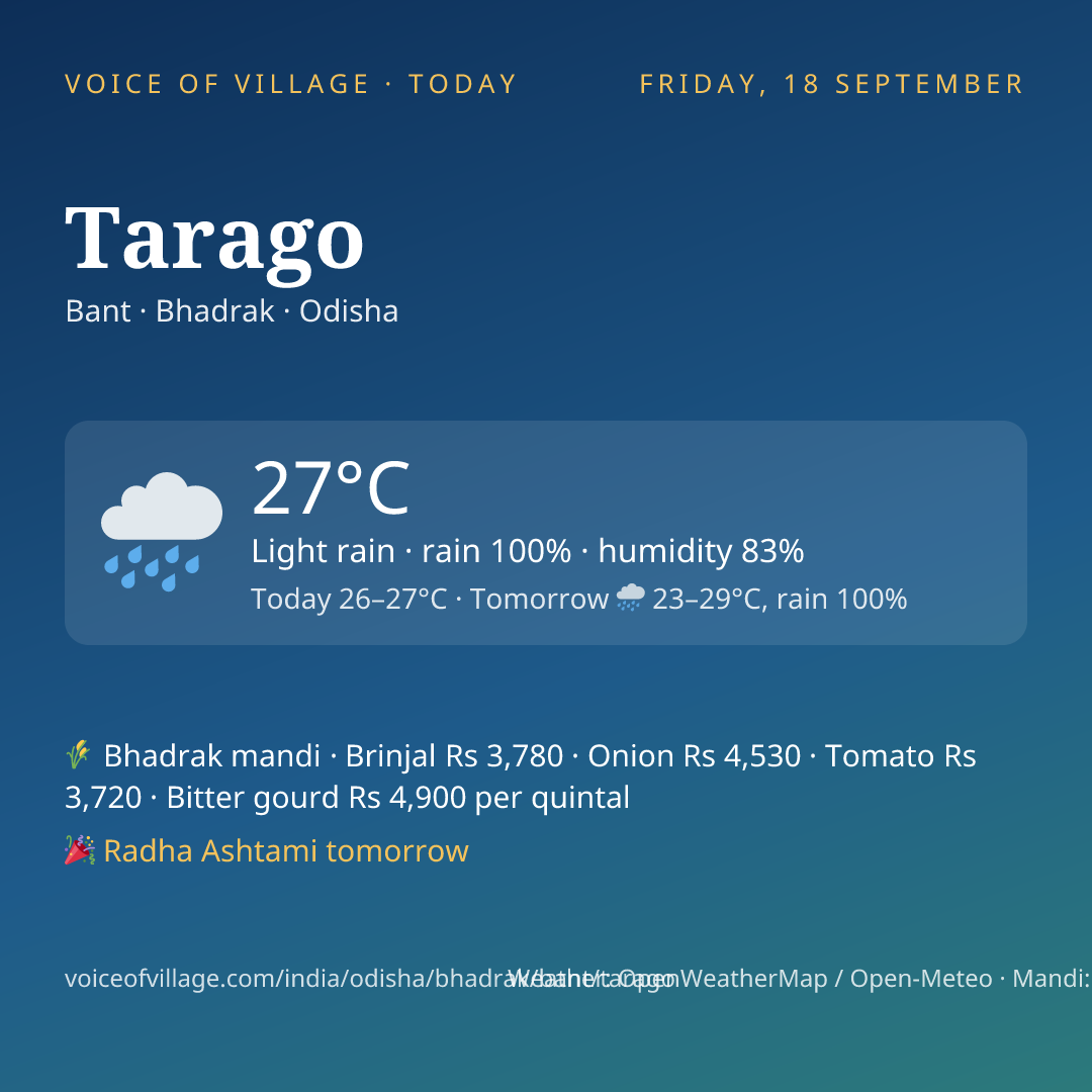 Tarago today
