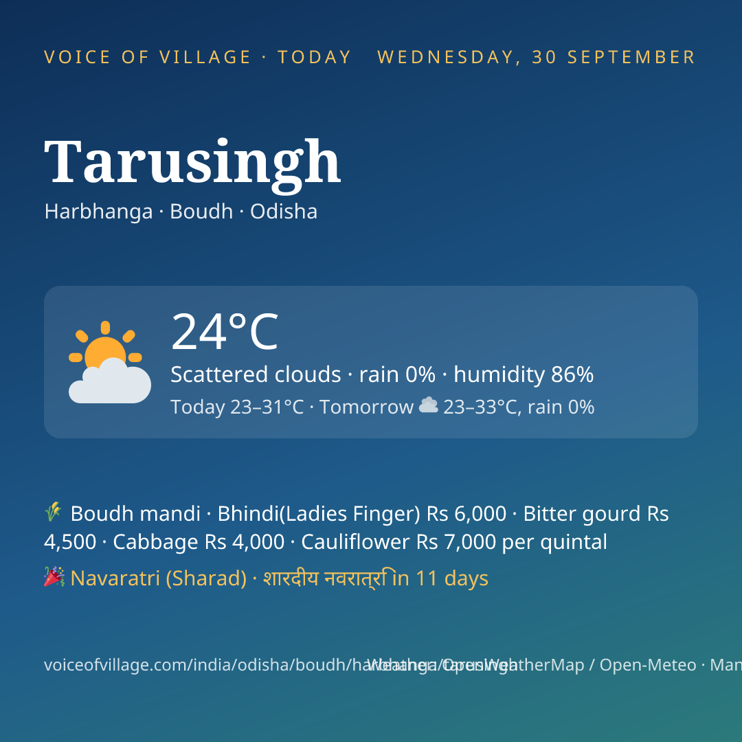 Tarusingh today