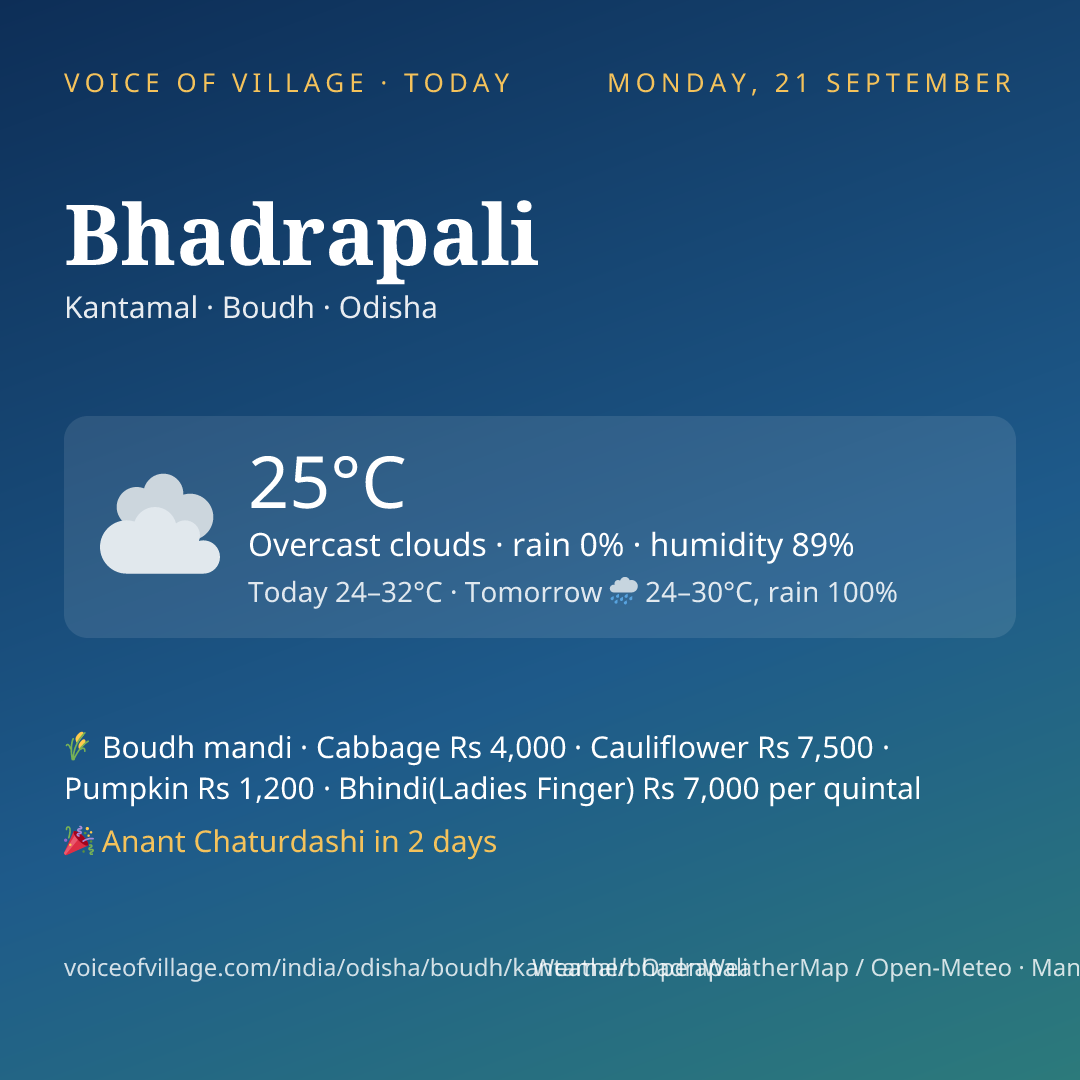 Bhadrapali today