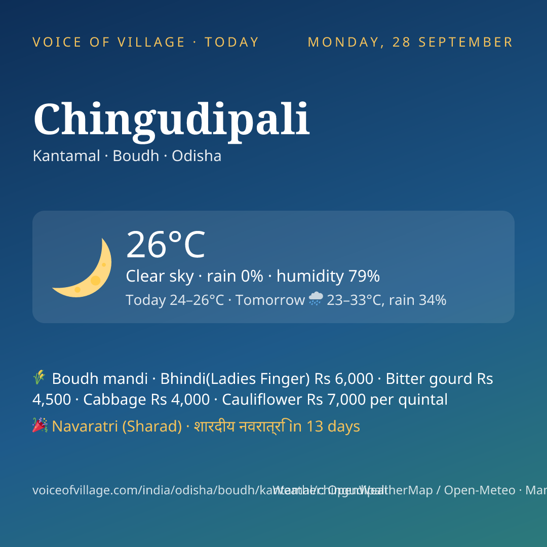 Chingudipali today