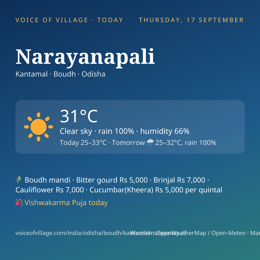 Narayanapali today