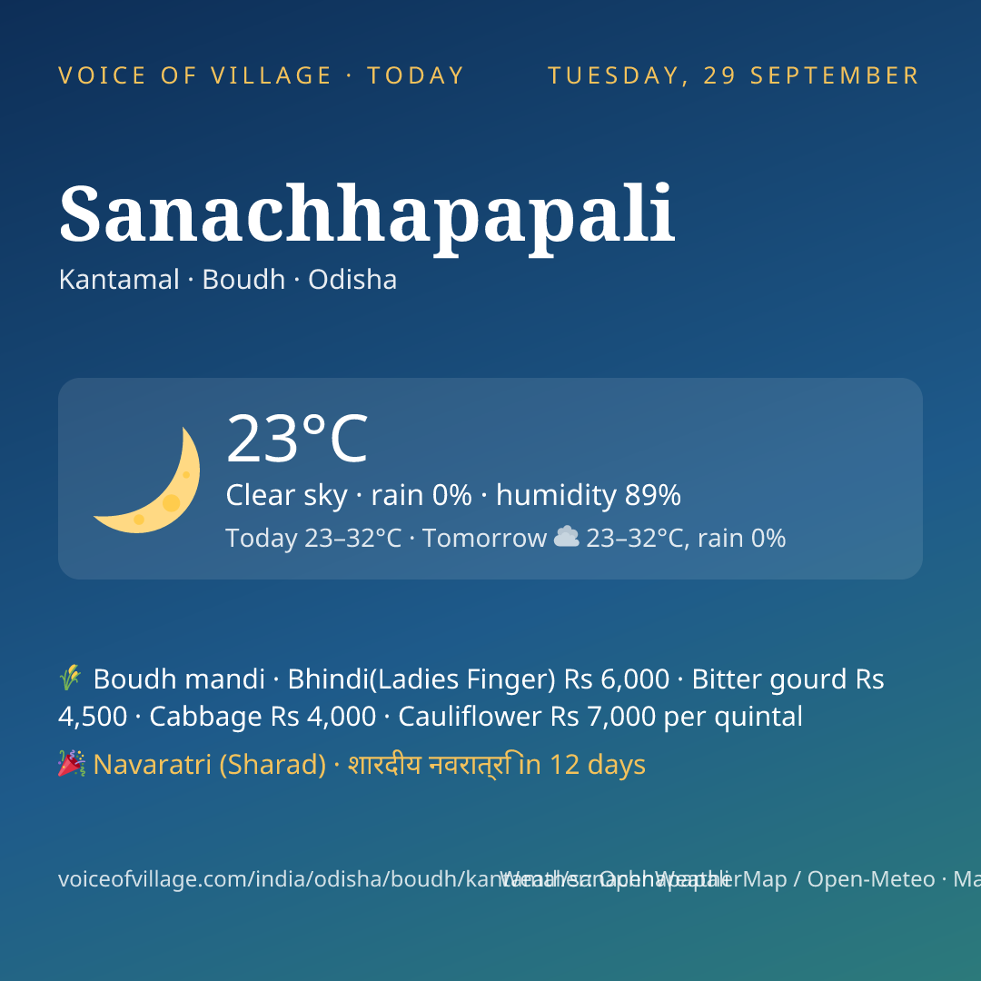 Sanachhapapali today
