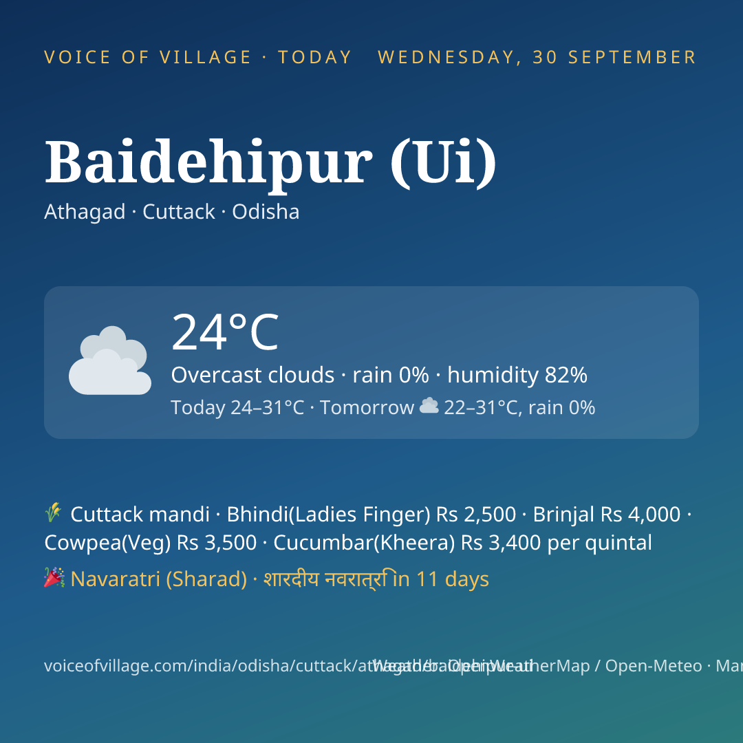 Baidehipur (Ui) today
