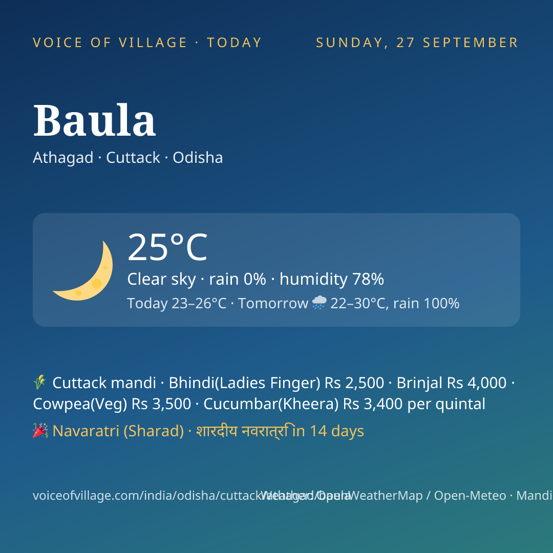 Baula today