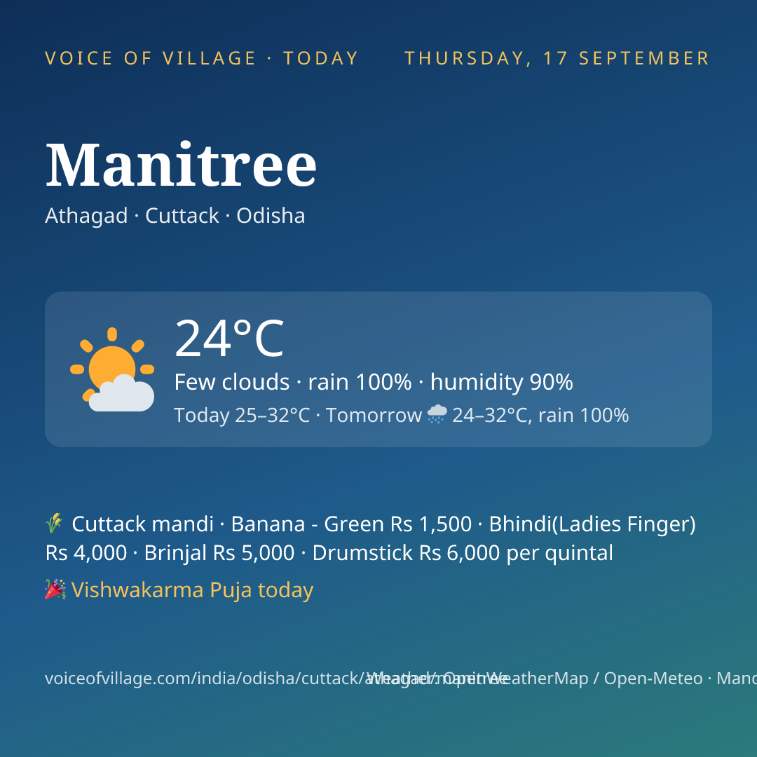 Manitree today