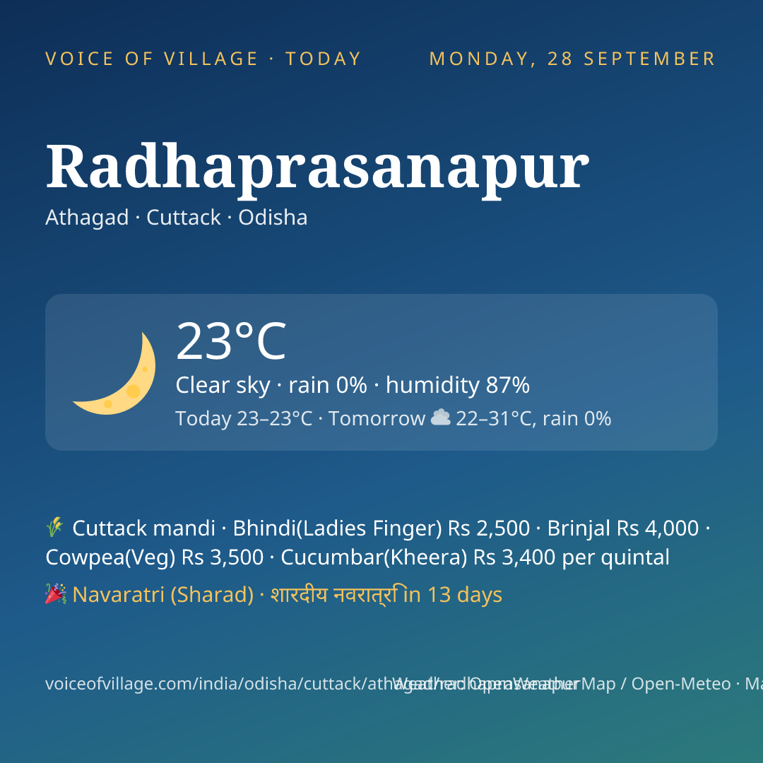Radhaprasanapur today
