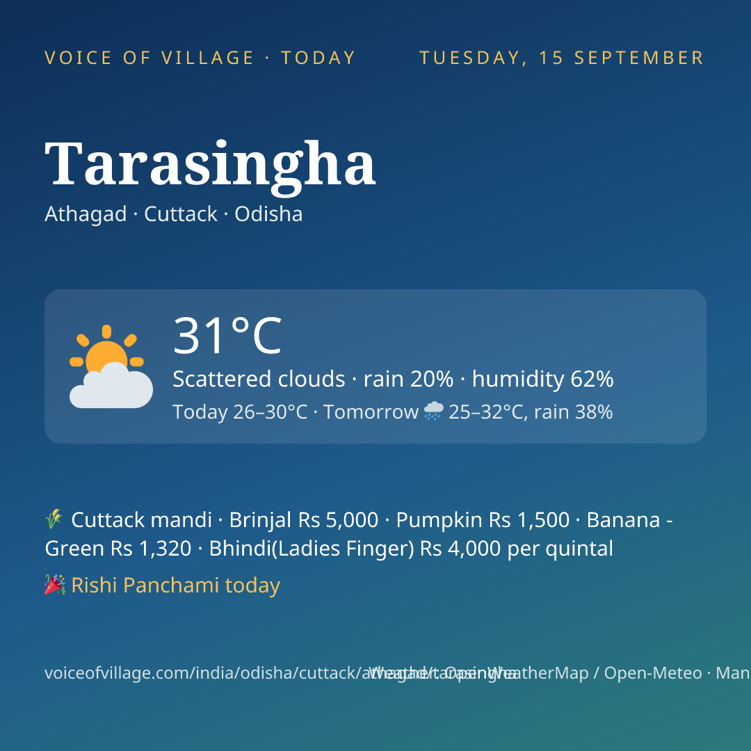 Tarasingha today