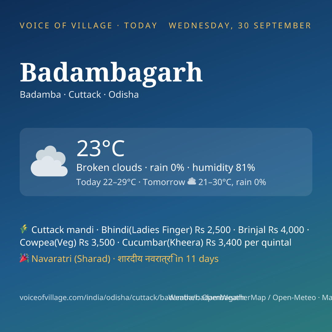 Badambagarh today