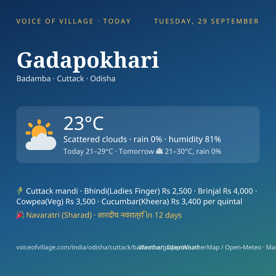 Gadapokhari today