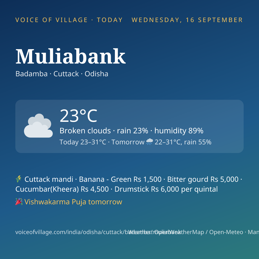Muliabank today