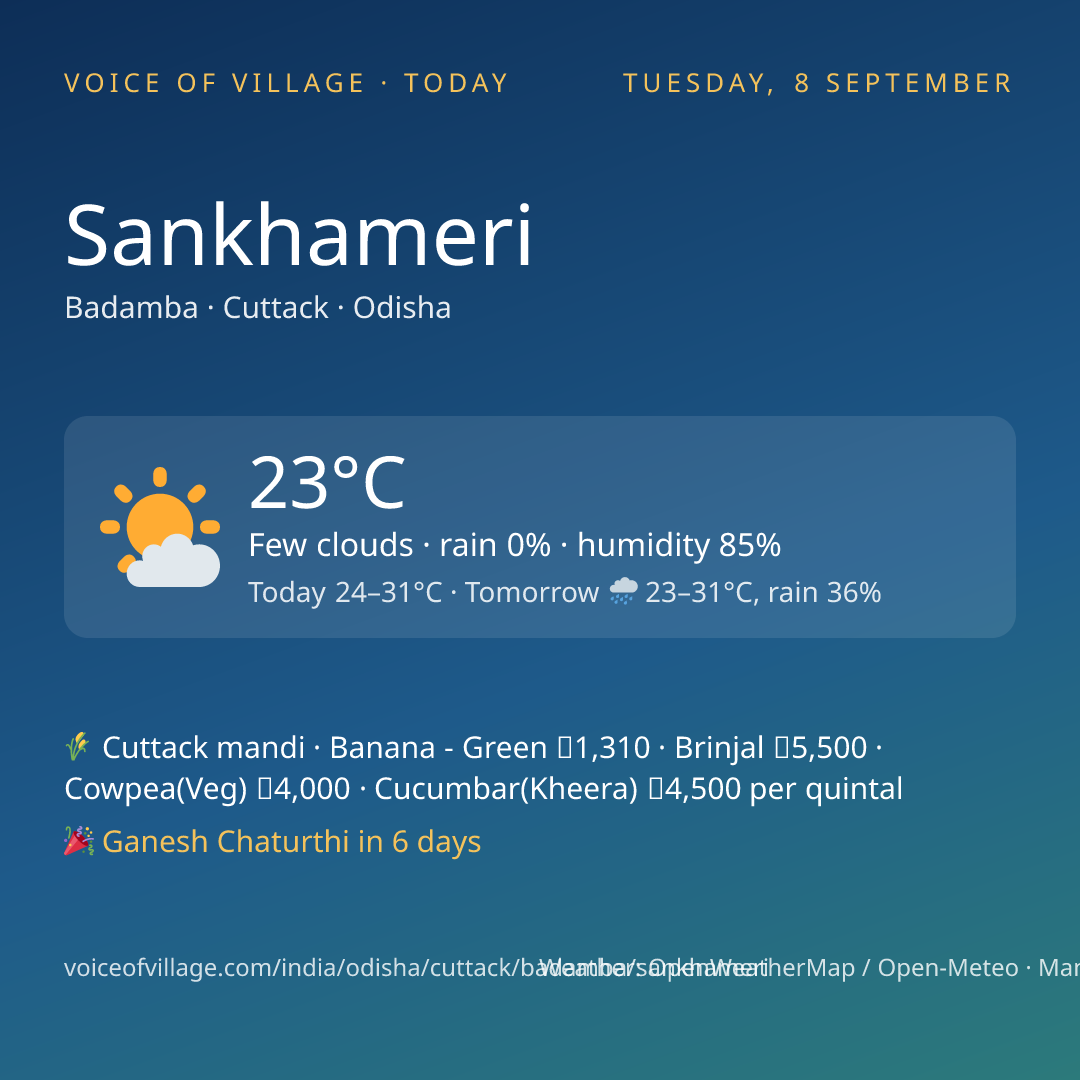 Sankhameri today