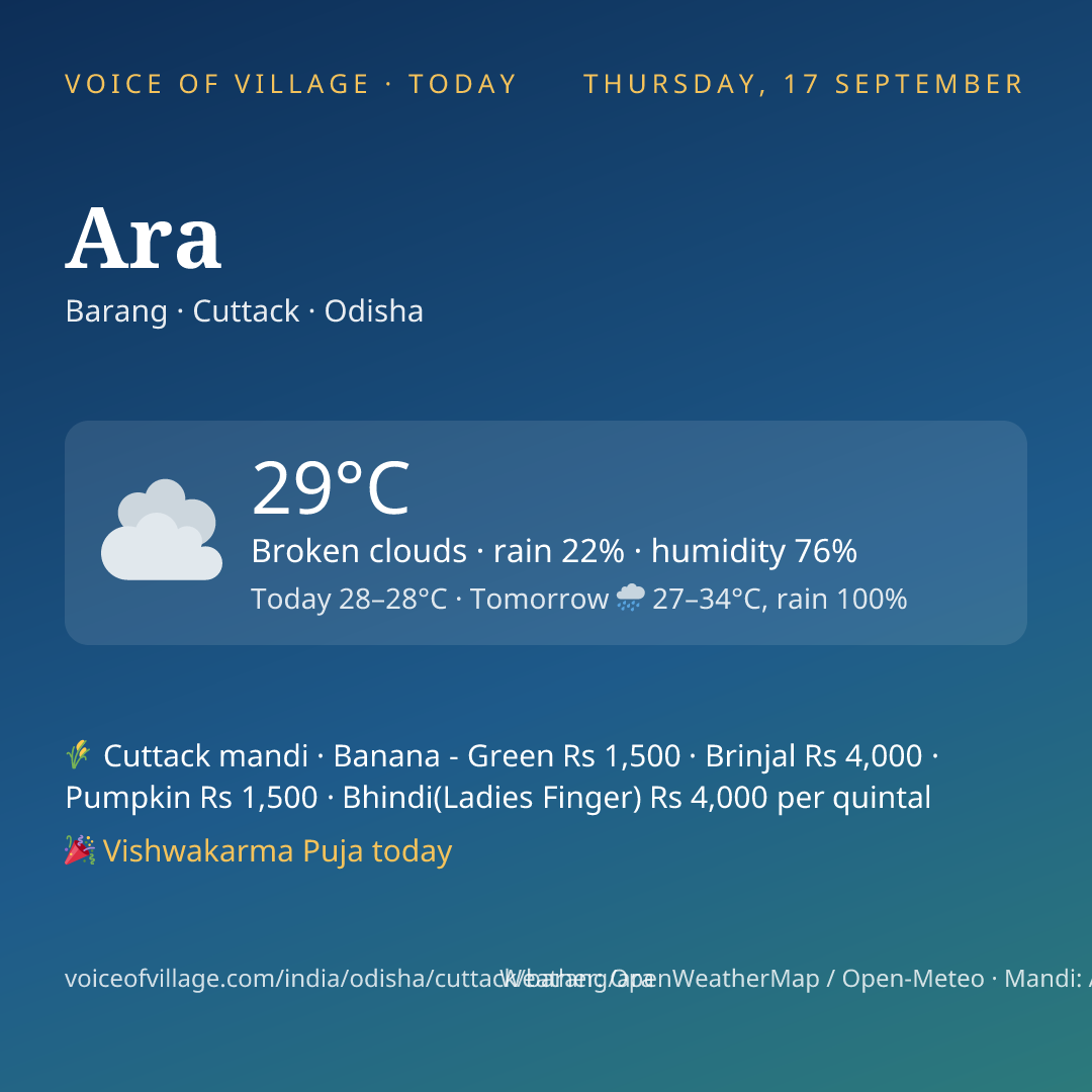 Ara today