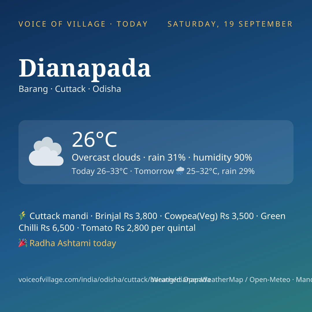 Dianapada today