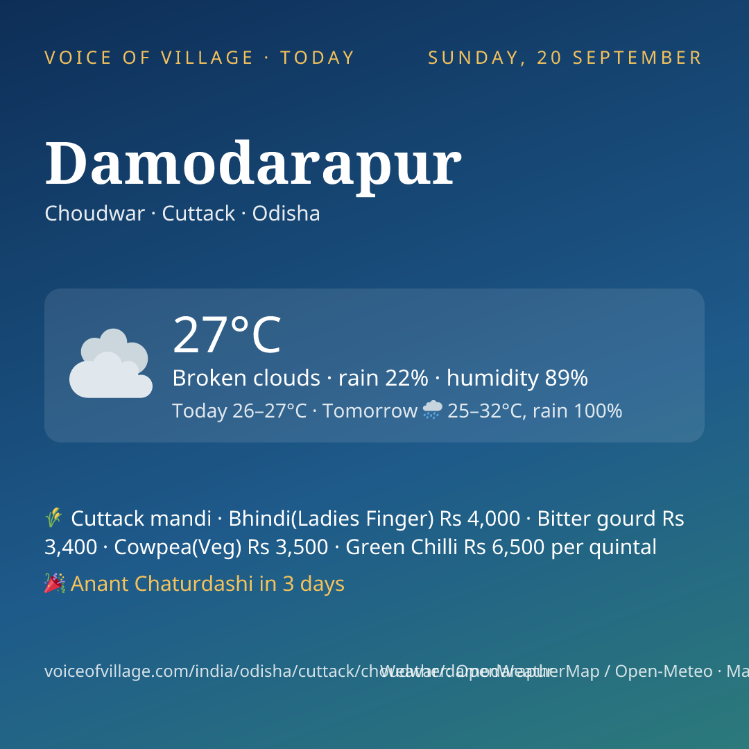 Damodarapur today