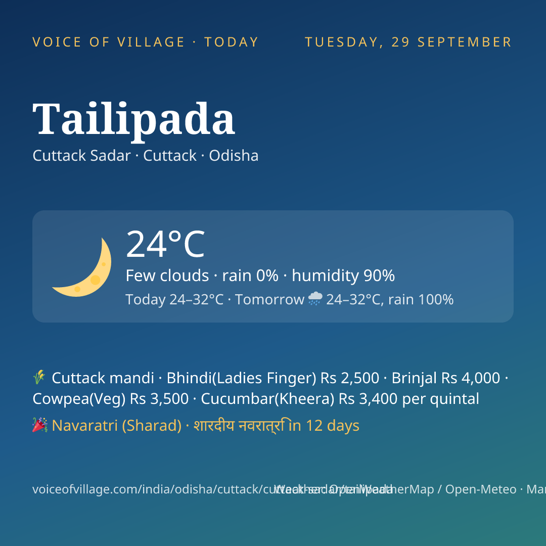 Tailipada today